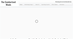 Desktop Screenshot of cumberlandwinds.org